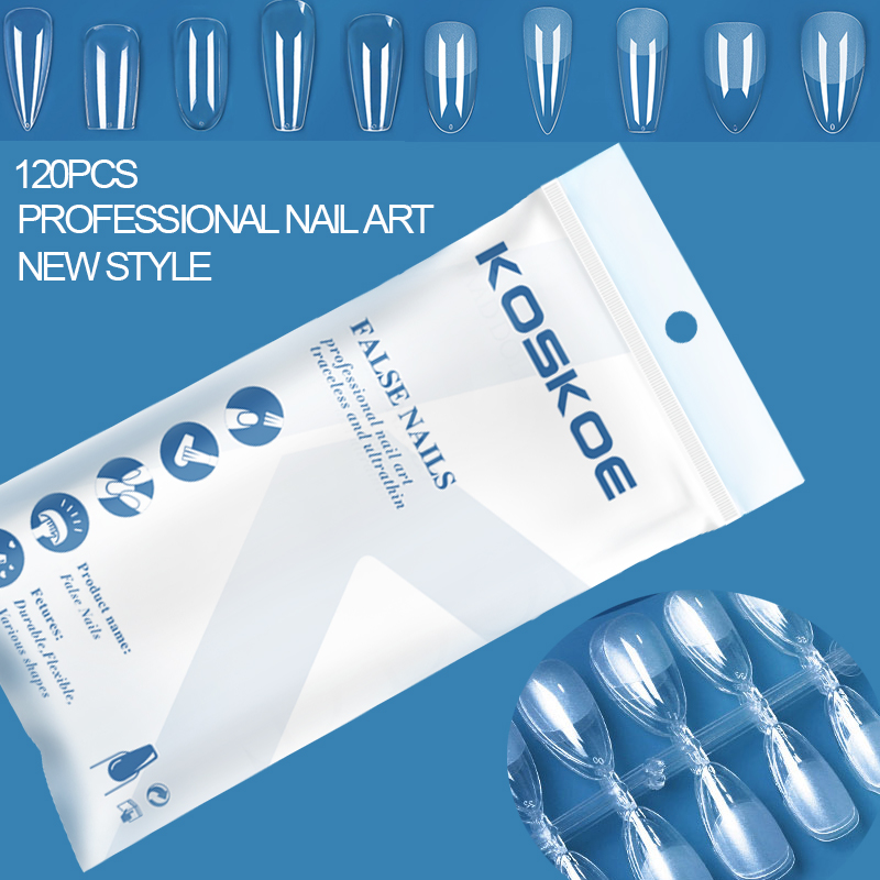 Nail Art Xs - 120 stks Kunstnagels Druk op Acryl