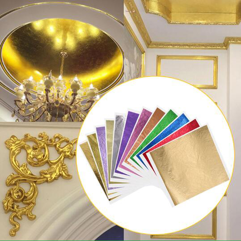 Nail Art Gold - 1000 stks/pak 13 cm Blad Vellen