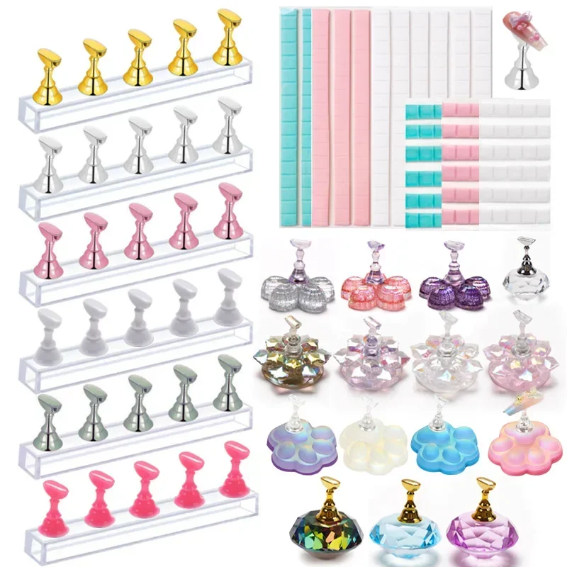 Nail Art Gold - 5 Stks/pak Schaken Magnetische Nagel Houder