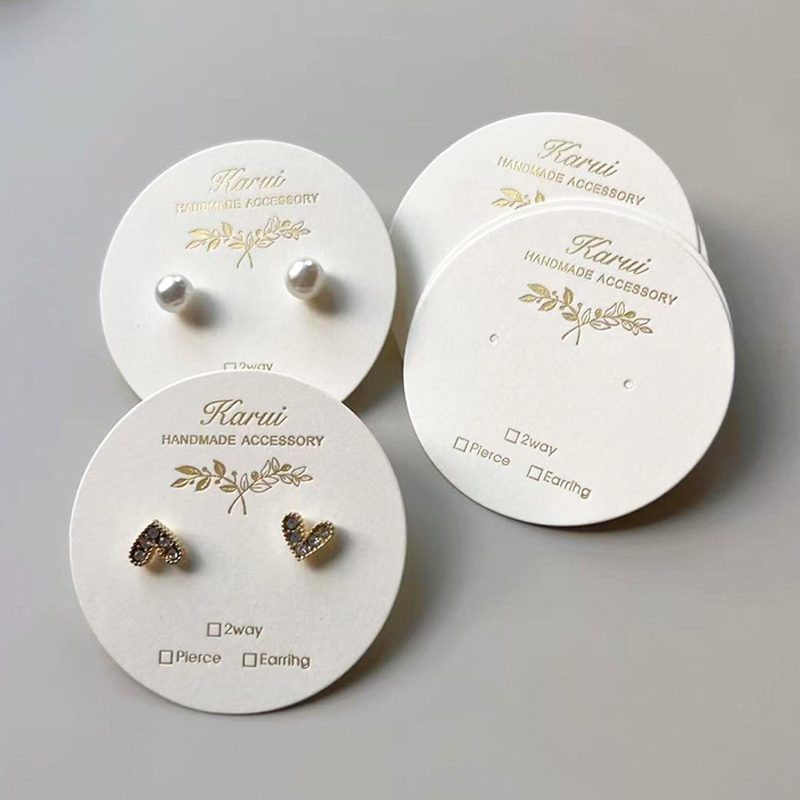 Nail Art Gold - Aangepaste oorbel displaykaart Nail Art kaart
