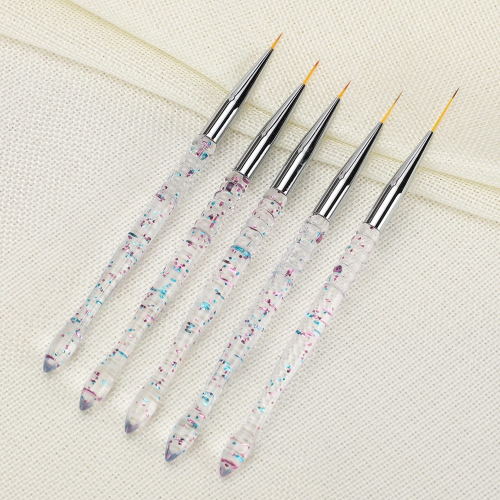 Nail Art Brush Set - 5-delige professionele nagelkunst liner penseelset voor