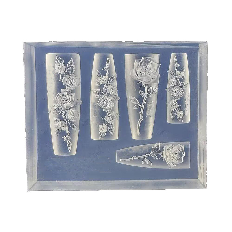 Nail Art Elegant - 1 stuk elegante roos nagelcharms mal