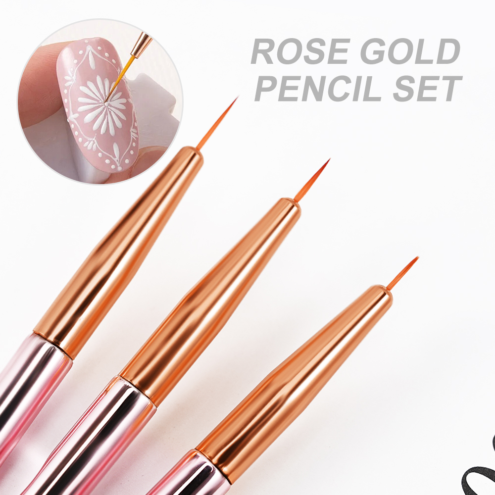 3/5 stks/set Rose Gold Nail Ar - Nail Art Gold recensie en prijs