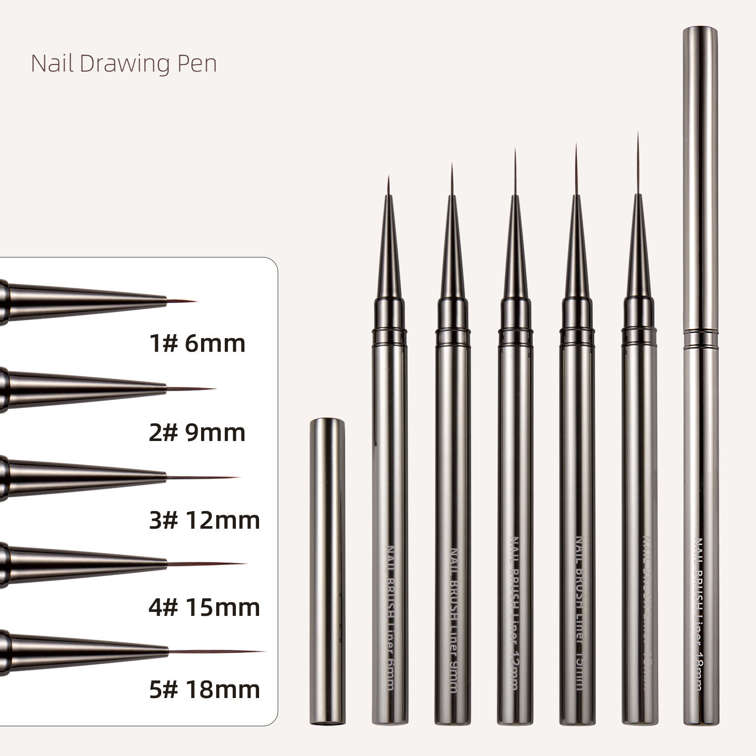 1/3/5 stuks Nail Art Liner Bru - Nail Art Brush Set recensie en prijs
