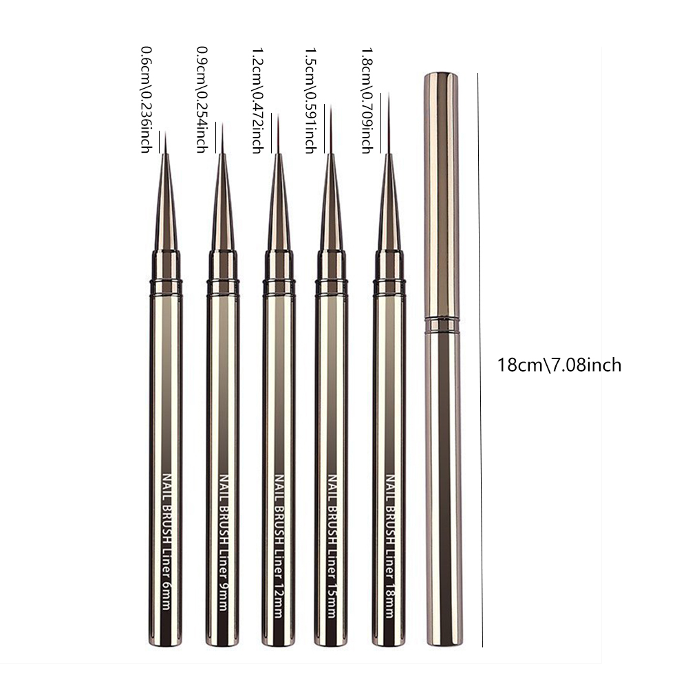 5-delige professionele nagelku - Nail Art Brush Set recensie en prijs