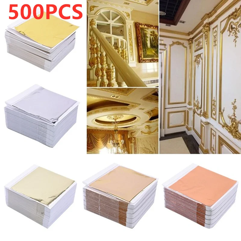 500 vellen imitatie goud zilve - Nail Art Gold recensie en prijs