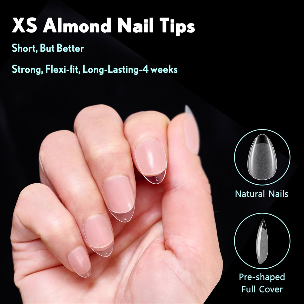 600 stuks zachte gel X nagelti - Nail Art Xs recensie en prijs