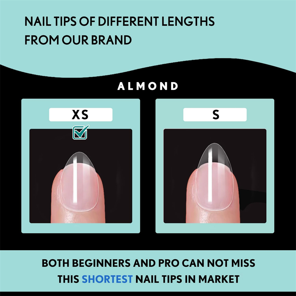 600 stuks zachte gel X nagelti - Nail Art Xs recensie en prijs
