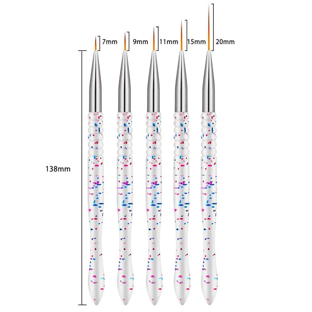 5-delige professionele nagelku - Nail Art Brush Set recensie en prijs