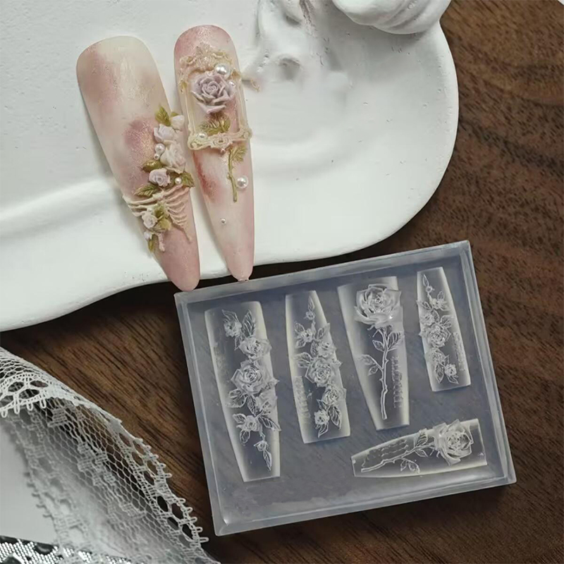 1 stuk elegante roos nagelchar - Nail Art Elegant recensie en prijs